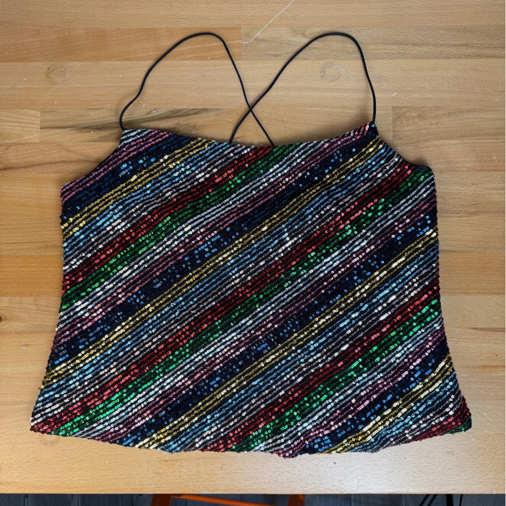 Milly Multicolor Sequin Mini Skirt